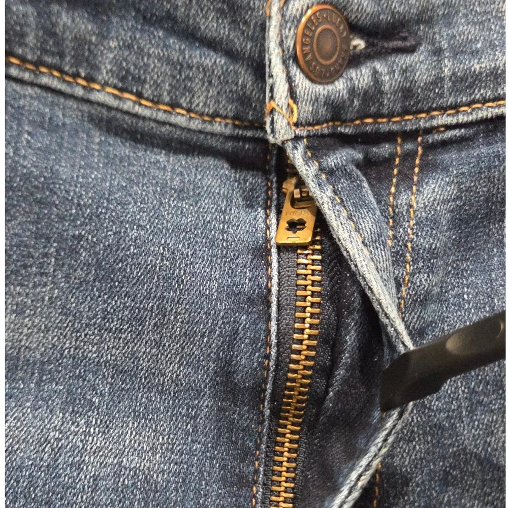 Lucky Brand 223 Jeans Mens 42x30 Straight Leg Blue Denim Medium Wash Stretch